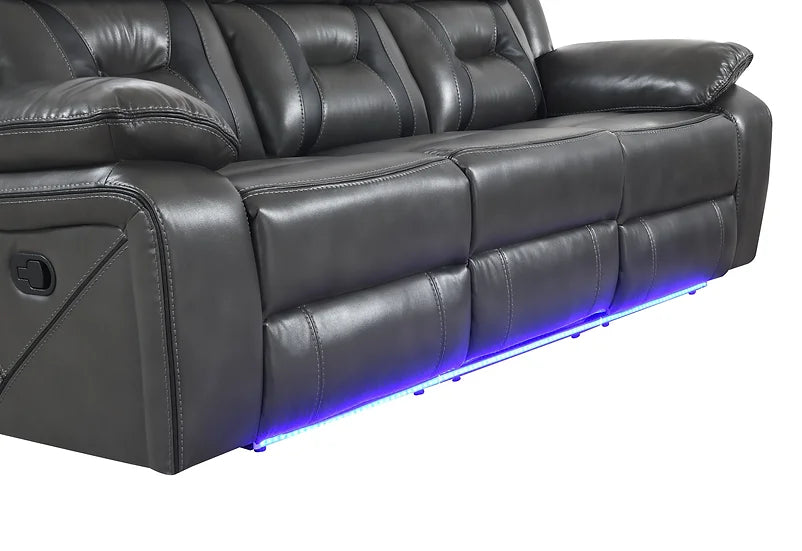 S8098 CONCORD 3 PIECE LIGHT GREY RECLINING SET