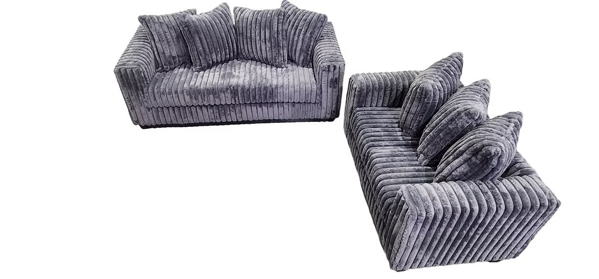 S300 GIA GREY SOFA AND LOVESEAT SET