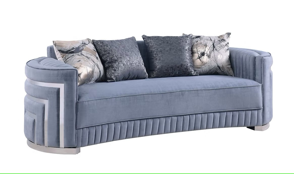 S3300 MINERVA GREY LIVING ROOM SET AVAILABLE AS 2 PIECE OR 3 PIECE SET