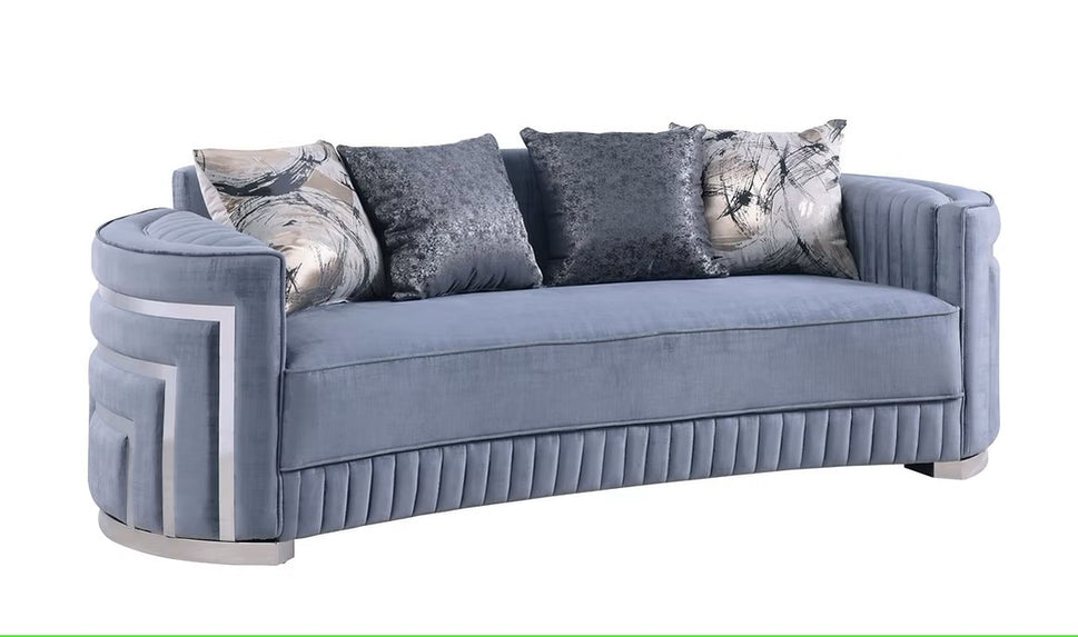 S3300 MINERVA GREY LIVING ROOM SET AVAILABLE AS 2 PIECE OR 3 PIECE SET