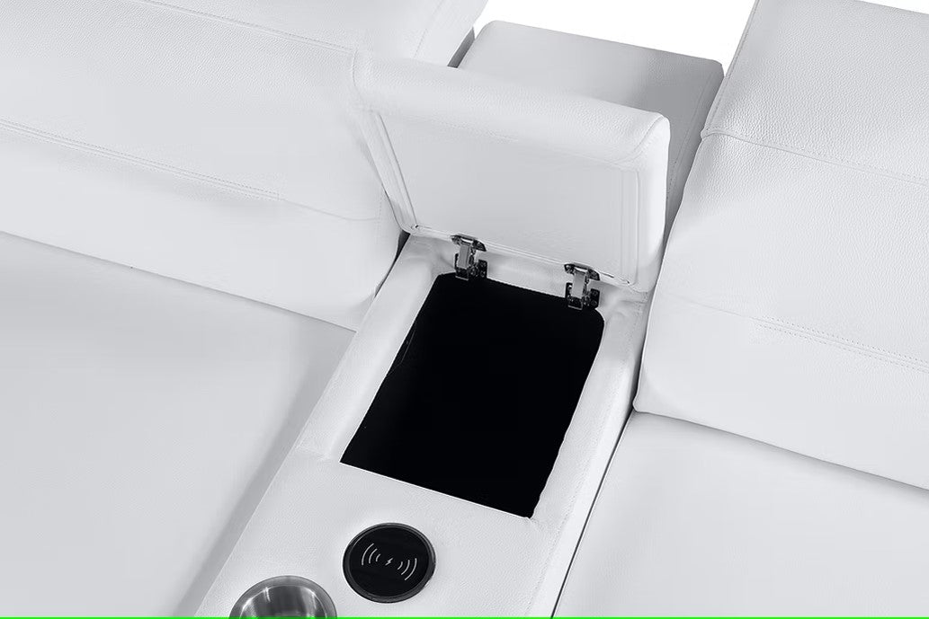 MI-1260 NEXUS WHITE 6PCS POWER SECTIONAL