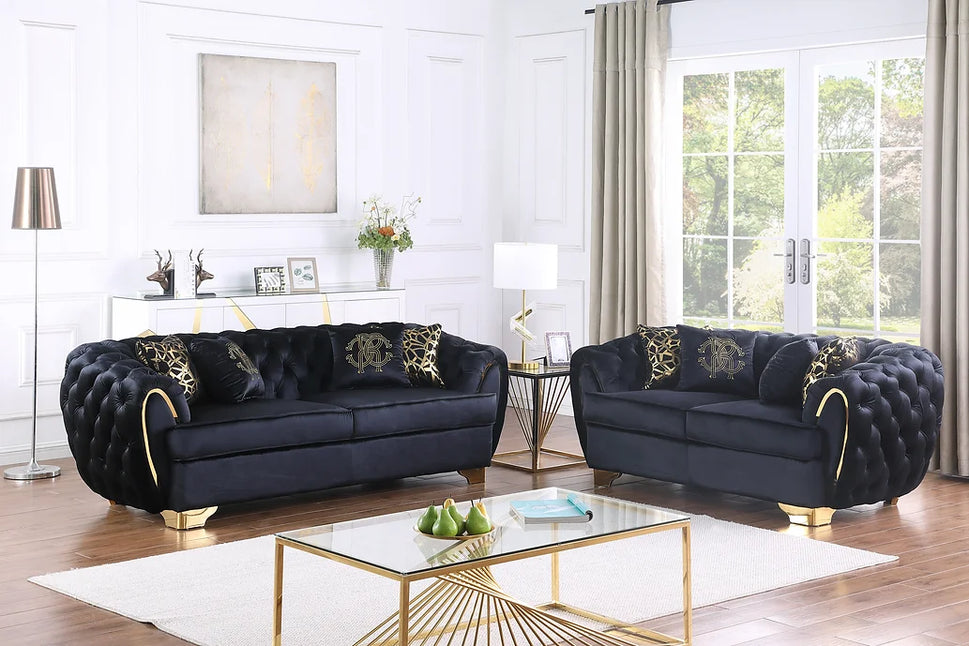 S2004 MILA BLACK SWIVEL CHAIR ALSO AVAILABLE AS A 2 PIECE AND 3 PIECE SET
