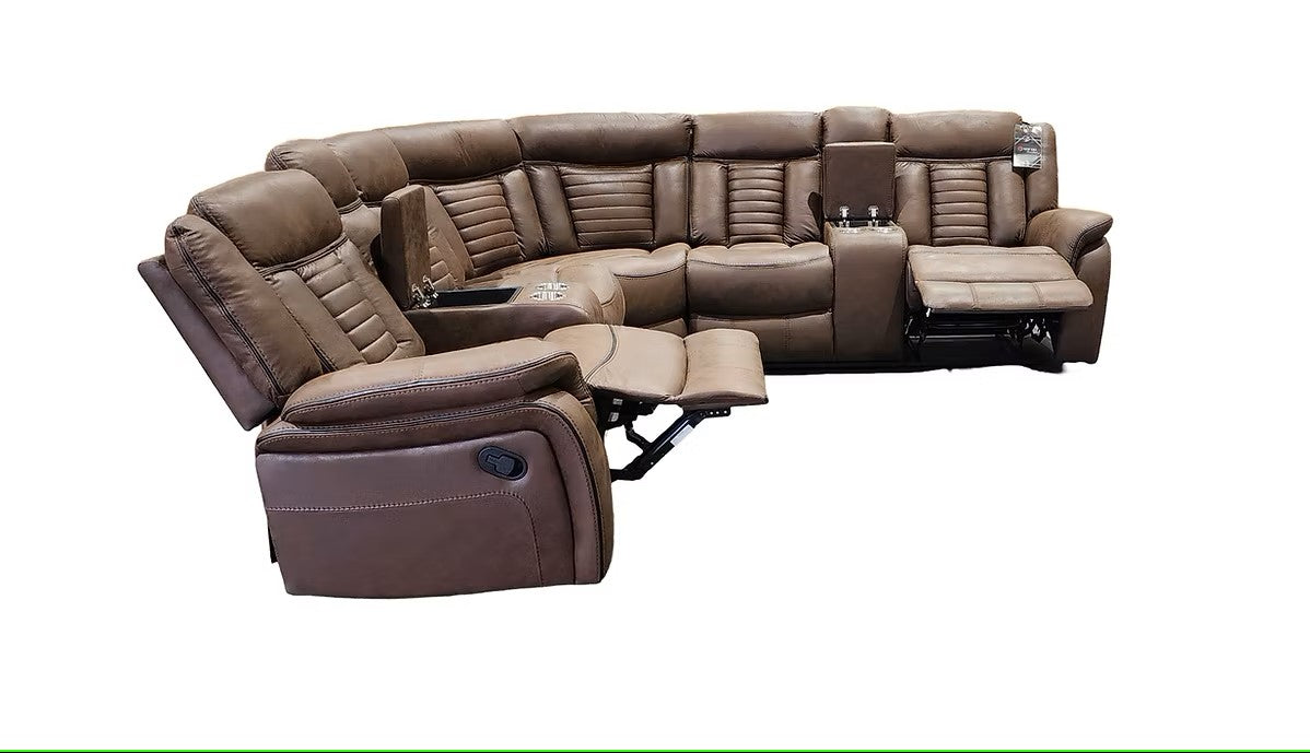 S4002 SAMUEL BROWN RECLINING SECTIONAL