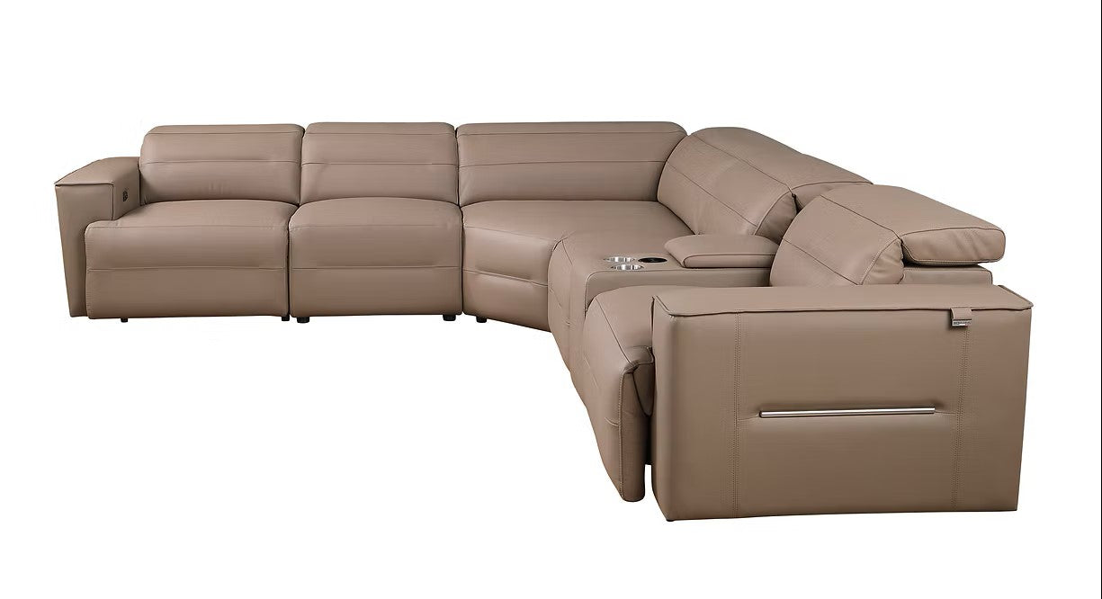 MI-1260 NEXUS BROWN 6PCS POWER SECTIONAL