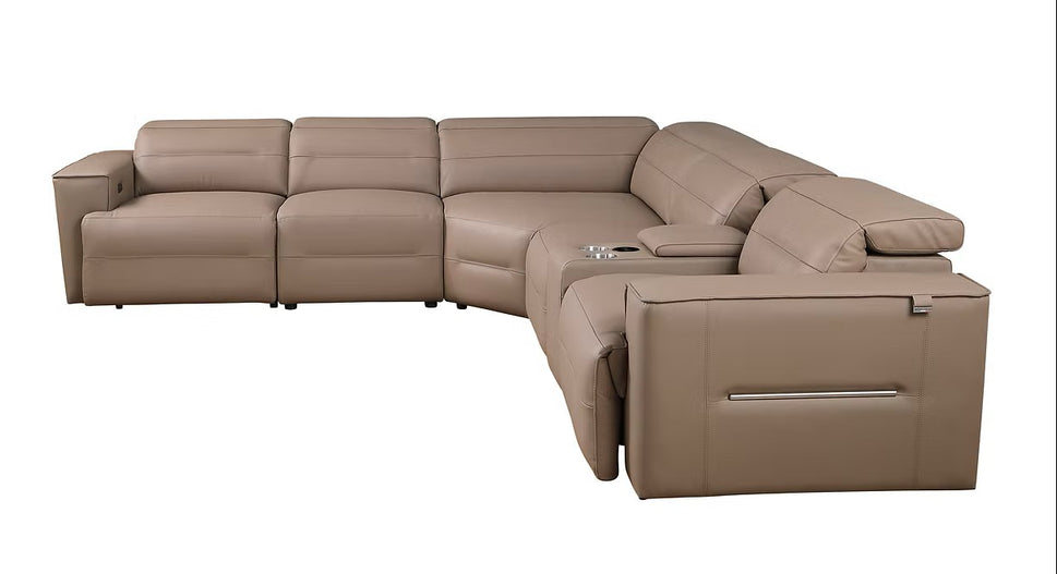 MI-1260 NEXUS BROWN 6PCS POWER SECTIONAL