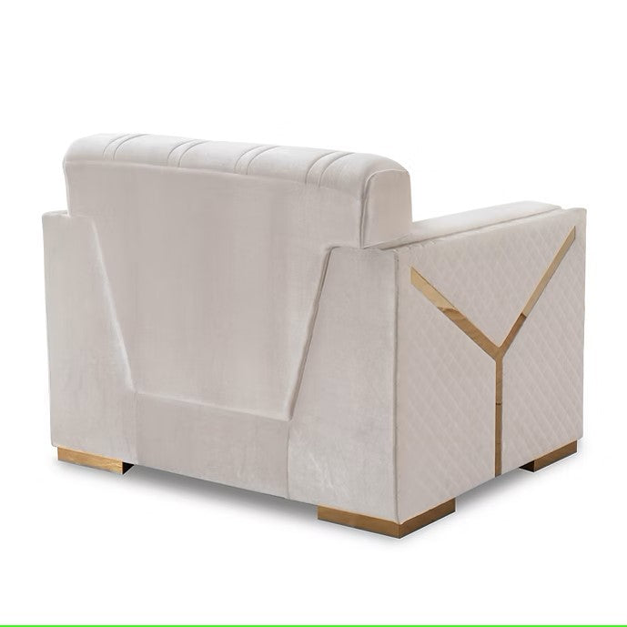 S2401 HILENA WHITE LIVING ROOM SET AVAILABLE AS 2 PIECE OR 3 PIECE SET