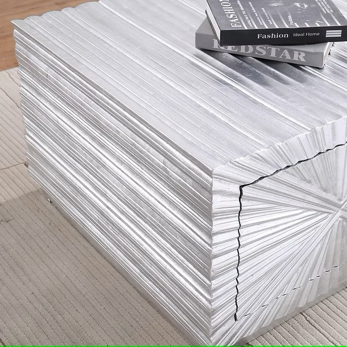 A-CT07 SELENE SILVER LEAF COFFEE TABLE