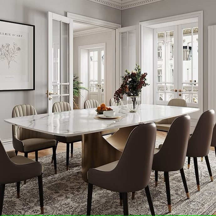 LEXI GLOSSY WHITE 79" DINING TABLE - SERAPION CHAIRS CAN BE PURCHASED SEPERATELY