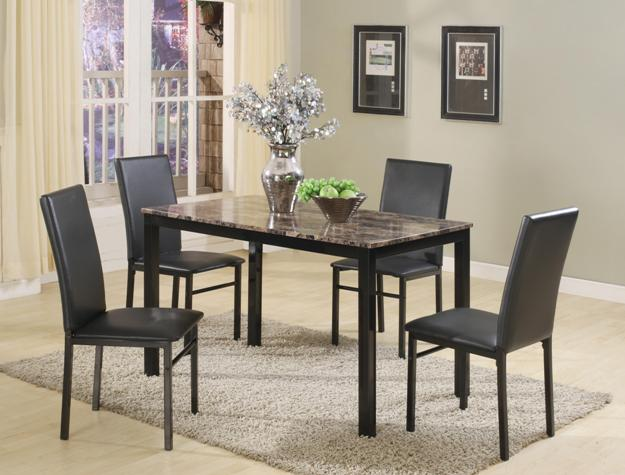 1217SET AIDEN 5-PC DINING TABLE WITH 4 CHAIRS