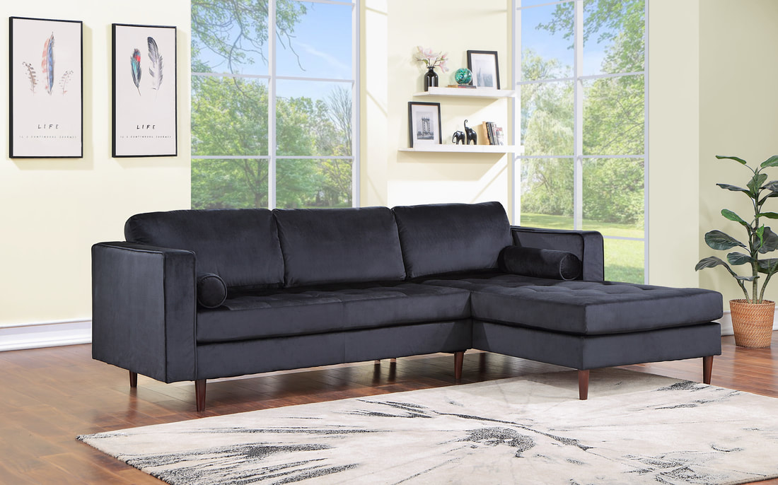 ROXY BLACK SECTIONAL