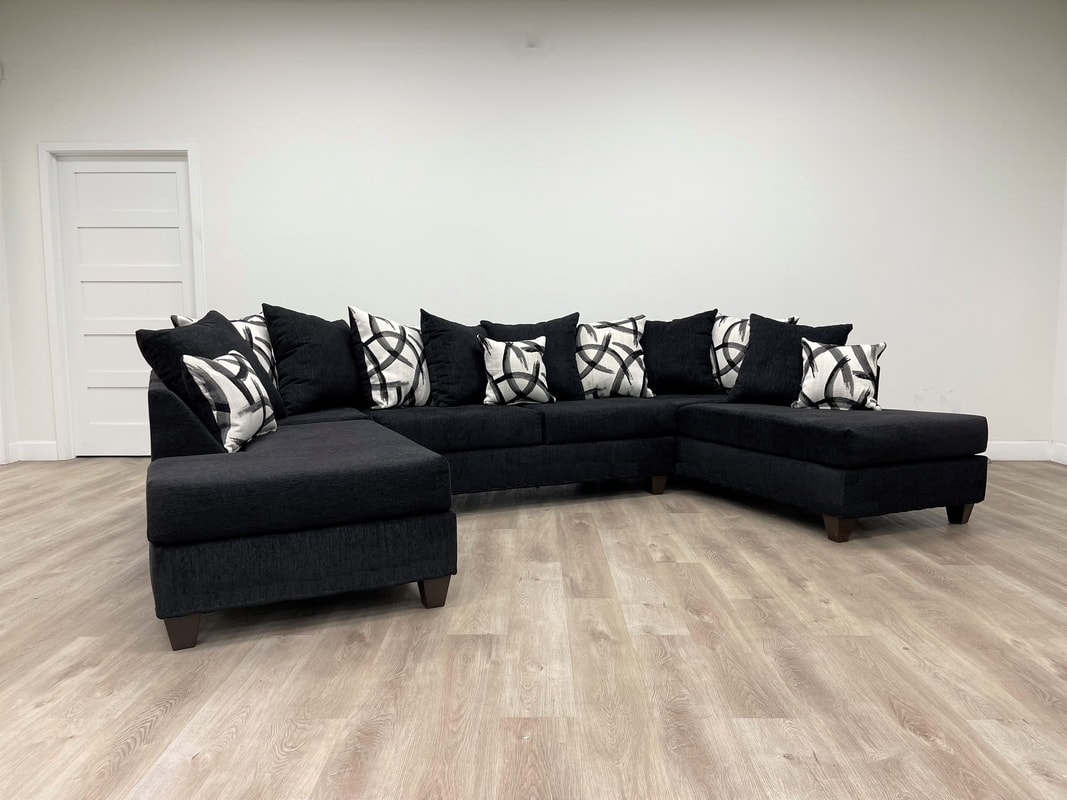 111 - SECTIONAL BLACK
