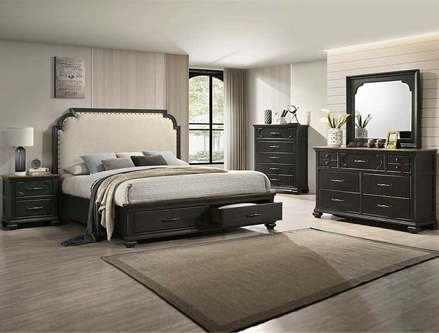 SETB6560 HAMILTON BEDROOM SET AVAILABLE IN QUEEN AND KING SIZES