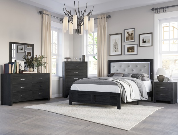 JAYLEN 5 PIECE BEDROOM SET AVAILABLE IN QUEEN AND KING SIZES