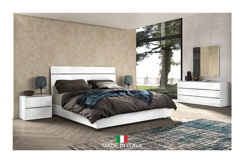 LUNA COLLECTION 5 PIECE BEDROOM SET AVAILABLE IN QUEEN AND KING SIZES