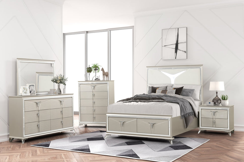 MASTER BEDROOM SET AVAILABLE IN QUEEN AND KING SIZES AS 4PC or 5PC SET