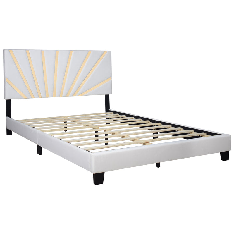 NICO WHITE PLATFORM BED AVAILABLE IN QUEEN AND KING SIZES