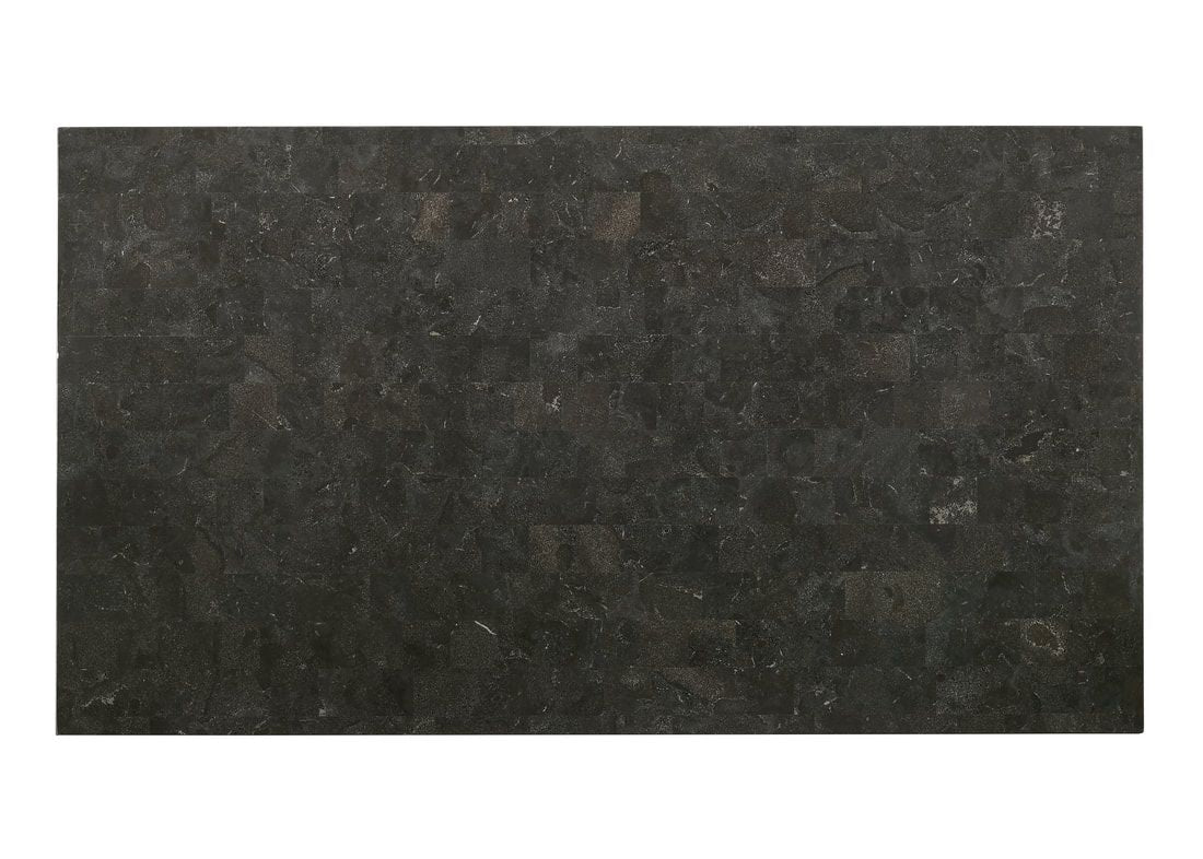 MELSTONE GENUINE MARBLE COUNTER HEIGHT TABLE AND 6 CHAIRS