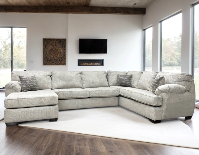 BRENTWOOD SECTIONAL AVAILABLE IN GRAY, LINEN, BLACK AND ONYX
