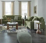 ASHLEY 261-07 OLIVE SOFA AND LOVESEAT SET
