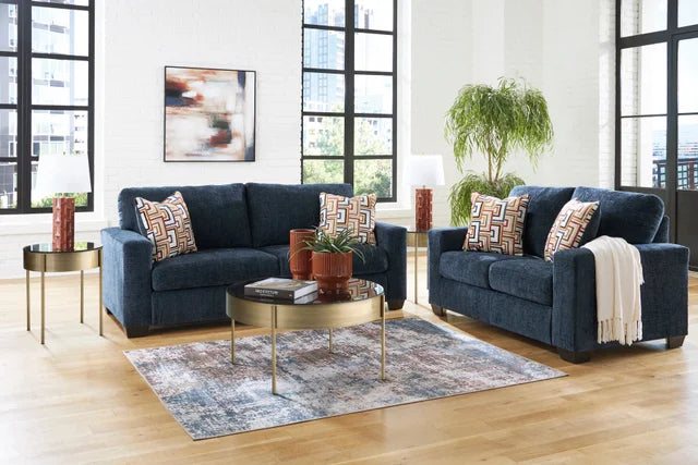 ASHLEY 243-03 SOFA AND LOVESEAT SET IN INK COLOR
