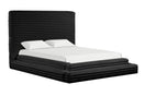 Switch MARIAH BLACK PLATFORM BED AVAILABLE IN QUEEN AND KING SIZES 2 image
