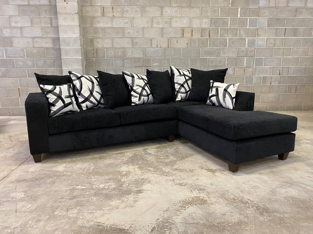 110 BLACK SECTIONAL
