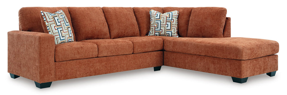 ASHLEY 243-04 SECTIONAL IN SPICE COLOR