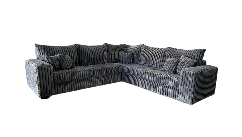S345 NOAH 3 PIECE GREY SECTIONAL