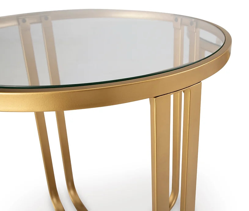 ASHLEY T398-13 3 PIECE COFFEE AND SIDE TABLES SET
