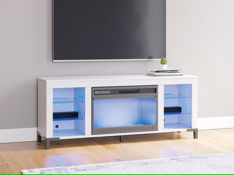 ASHLEY W2722-168 BROLLEVI TV STAND WITH FIREPLACE