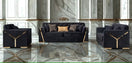 Switch S2401 HILENA BLACK LIVING ROOM SET AVAILABLE AS 2 PIECE OR 3 PIECE SET 1 image