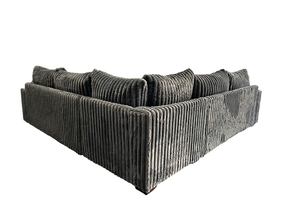 S345 NOAH 3 PIECE GREY SECTIONAL