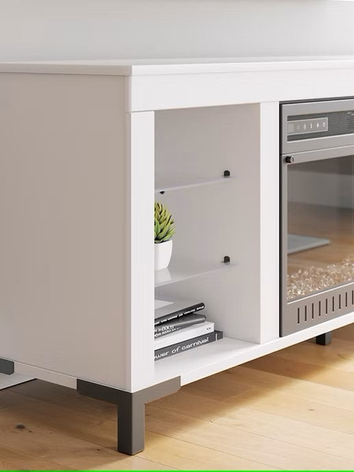 ASHLEY W2722-168 BROLLEVI TV STAND WITH FIREPLACE