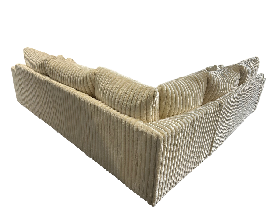 S345 NOAH 3 PIECE IVORY SECTIONAL