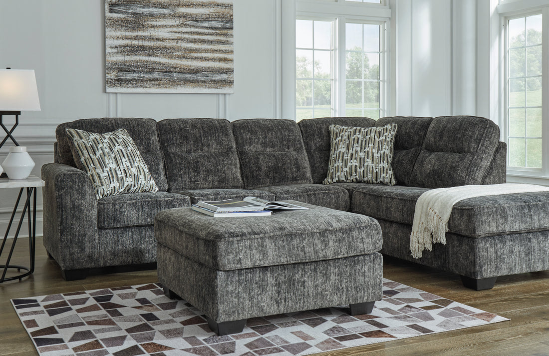 ASHLEY 505-04 SECTIONAL IN GUNMETAL COLOR