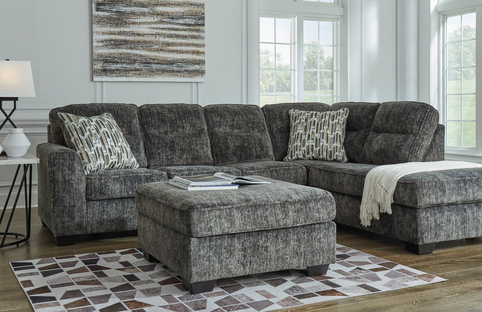 ASHLEY 505-04 SECTIONAL IN GUNMETAL COLOR