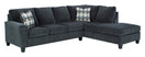 Switch ASHLEY 940-04 FAUX LEATHER SECTIONAL IN FOSSIL COLOR 2 image