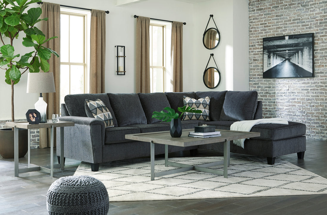 ASHLEY 940-04 FAUX LEATHER SECTIONAL IN FOSSIL COLOR