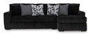 Switch ASHLEY 981-03 2 PIECE BLACK SECTIONAL WITH OPTIONAL OTTOMAN 2 image