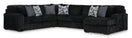 Switch ASHLEY 981-03 4 PIECE BLACK OVERSIZED SECTIONAL WITH OPTIONAL OTTOMAN 2 image