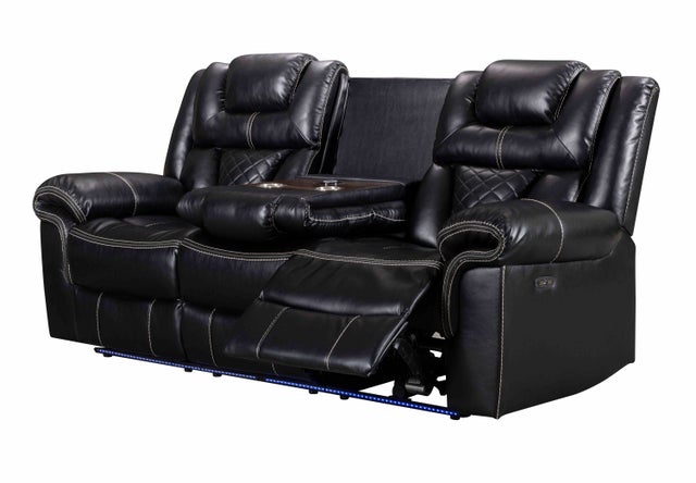 ALEXA 3PC POWER RECLINING SET AVAILABLE IN BLACK, BROWN AND WHITE