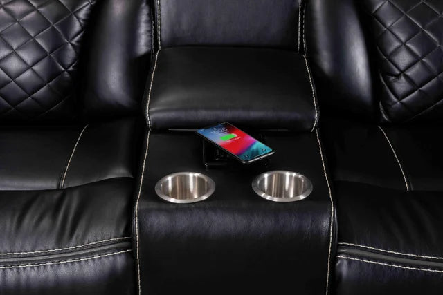 ALEXA 3PC POWER RECLINING SET AVAILABLE IN BLACK, BROWN AND WHITE
