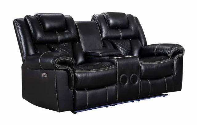 ALEXA 3PC POWER RECLINING SET AVAILABLE IN BLACK, BROWN AND WHITE