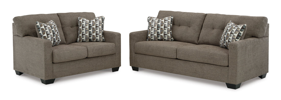 ASHLEY 310-05 SOFA & LOVESEAT AVIALABLE IN CHOCOLATE AND PEBBLE COLORS