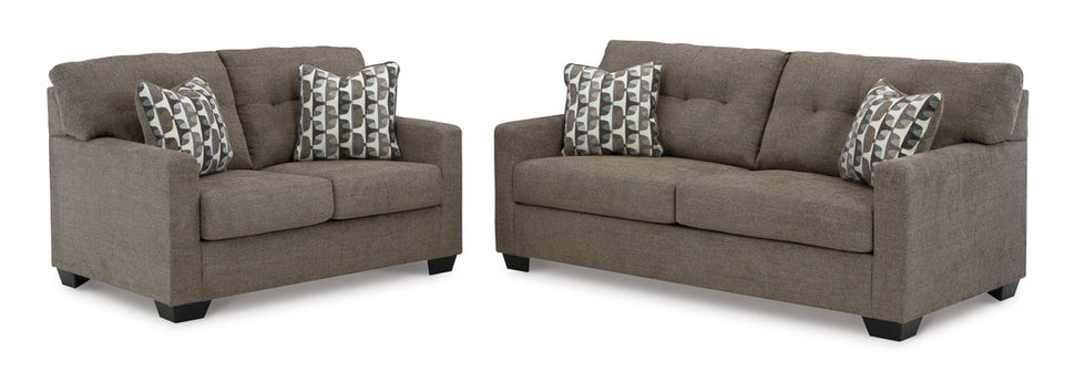 ASHLEY 310-05 SOFA & LOVESEAT AVIALABLE IN CHOCOLATE AND PEBBLE COLORS