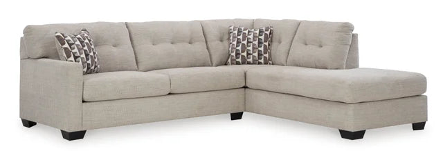 ASHLEY SECTIONAL AVAILABLE IN CHOCOLATE AND PEBBLE COLORS