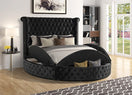 Switch B8009 LUX II BLACK BED WITH USB CHARGER AND STORAGE AVAILABLE IN QUEEN AND KING SIZES 1 image