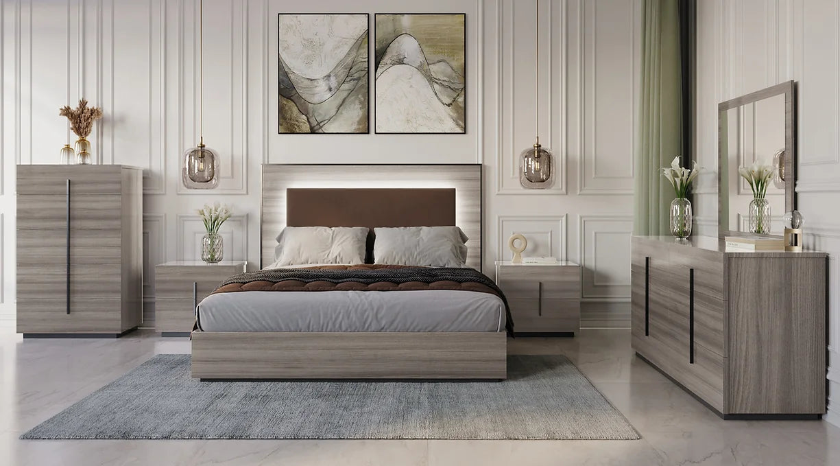 BLADE II COLLECTION BEDROOM SET AVAILABLE IN QUEEN AND KING SIZES AS 4 PC OR 5 PC SETS