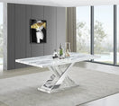 Switch D610 Viva (White/Chrome) Dining Set 2 image