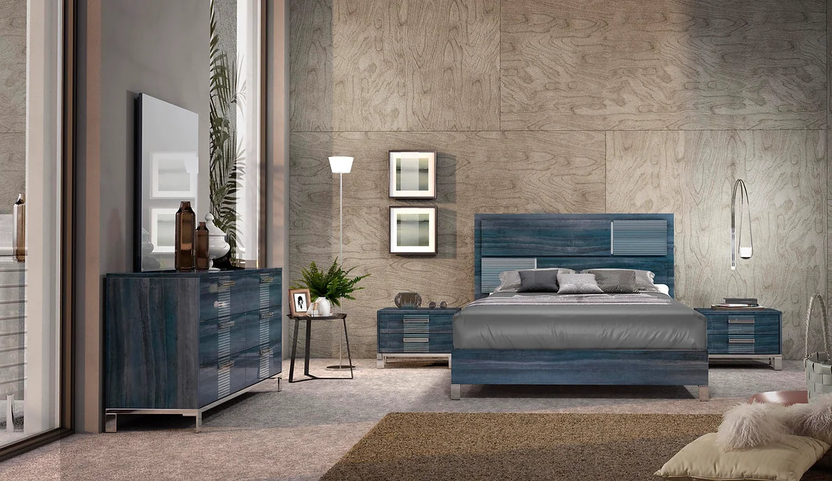 DELIA COLLECTION BEDROOM SET AVAILABLE IN QUEEN AND KING SIZES AS 4 PC OR 5 PC SETS